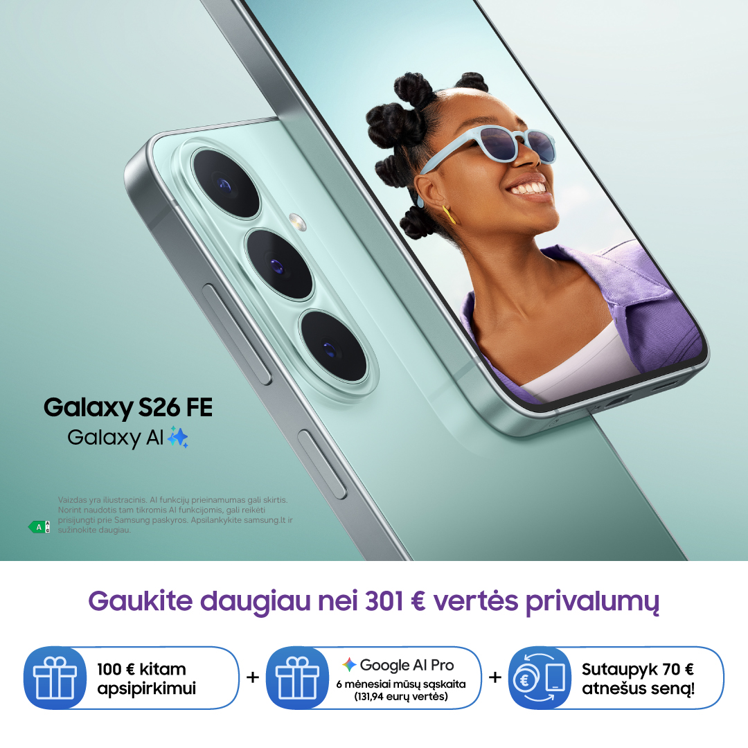 Gaukite daugiau nei 301€ vertės privalumų