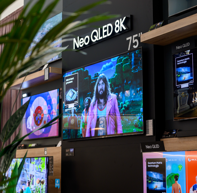 Samsung TVs in stores